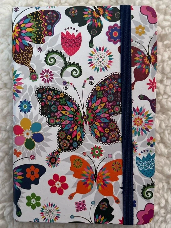 Colorful Butterfly Hardcover Lined Page Journal + Pen Set - Picture 2 of 6